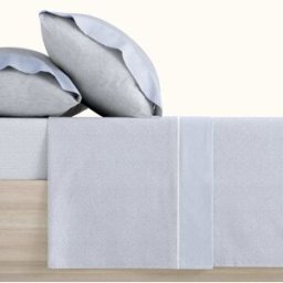 Manterol Juego de sábanas invierno franela semiliso azul - cama 135/140cm