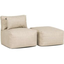 Icon Sofá modular de jardín de 2 plazas en tejido, beige
