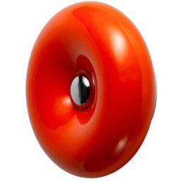 Alpinaluz Aplique de pared de vidrio naranja 12W D30 cm
