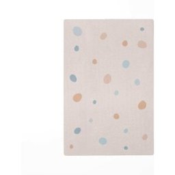 Decochic Alfombra de juego infantil lunares azul 85x130cm