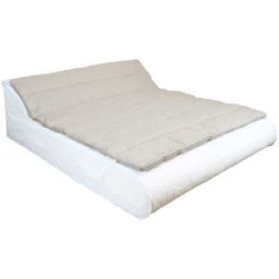 MX HOME Cubrecama para diván de 2 plazas - Blanco con rayas beige