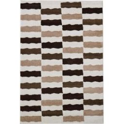 Nazar Alfombra de interior con rayas retro 150x220 cm