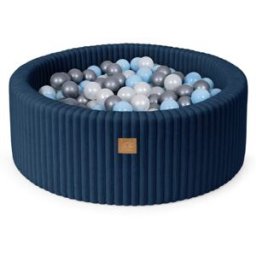 MeowBaby Piscina de bolas para bebé en pana 200 bolas