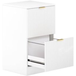 Homcom Cajonera de oficina 40x40x71 cm blanco