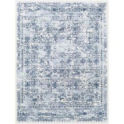 Livabliss Alfombra vintage oriental azul/blanco 160x215