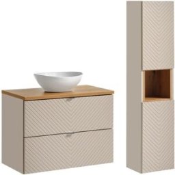 Petits meubles Conjunto de muebles con lavabo paneles de melamina y de mdf cachemira