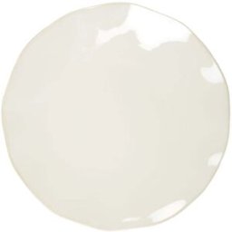 Aulica Plato llano blanco rosa 27x27x2.8cm - lote de 6