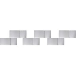 Beliani Conjunto de 6 cojines de jardín 50 x 71 cm gris claro