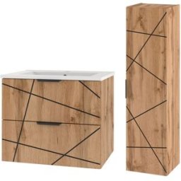 Petits meubles Conjunto de muebles con lavabo paneles de melamina y de mdf madera