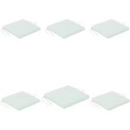 Edenjardin Pack 6 cojines para sillones de exterior repelente al agua verde claro