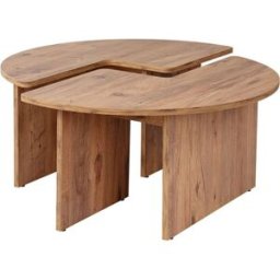 Habitat & Jardin Mesa de centro marrón 90 x 90 x 41 cm