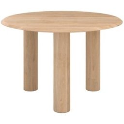 Maison Pavane Mesa redonda de madera de mango para 4 personas