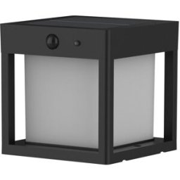 LUMISKY Sensor de poste solar negro h15cm
