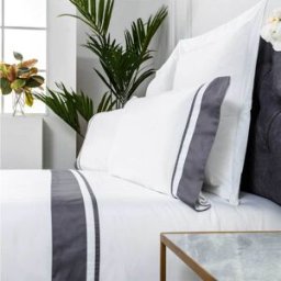 Cotton Artean Juego de sábanas satén algodón egipcio 300 blanco 210x260 Cama 135