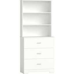 Homcom Estantería para libros 79x39.5x182.2 cm blanco