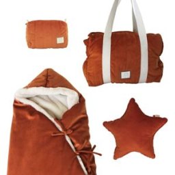 Alo Home Set Paseo Bebé 4 Piezas Saco + Bolsa Maternidad + Neceser + Cojín