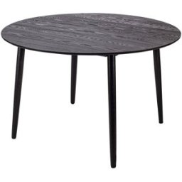 Nordlys Mesa de comedor redonda en madera de pino negro