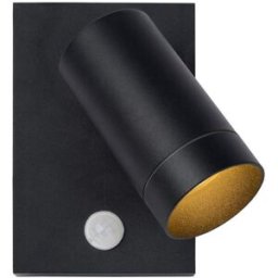 Lucide Foco de pared de aluminio 1xgu10 (mr16), negro
