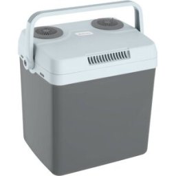 Tectake Nevera portátil eléctrica, frío/calor, asa plegable, 44x32x45cm, gris