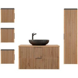 Petits meubles Conjunto de muebles con lavabo paneles de melamina y mdf madera