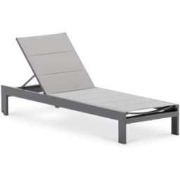 Defora Home Pack 2 tumbonas jardin aluminio antracita