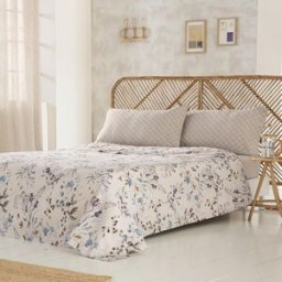 Cotton Artean Juego de sábanas satén algodón 200 hilos multicolor 240x270 cama 150