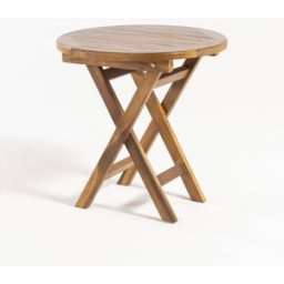 Edenjardin Mesa auxiliar de jardín de madera de teca 50x50 cm