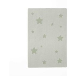 Decochic Alfombra de juego infantil estrellas verde 85x130cm