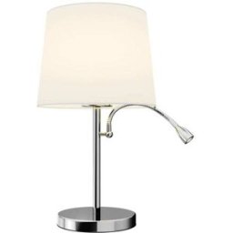 Lindby Lámpara de mesa de textura, tela, tejido, seda plateado