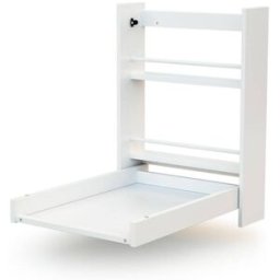 AT4 Cambiador abatible de pared en madera blanco