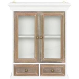 Maison Chic Armario de pared,armario suspendido para salon madera blanco 49x22x59