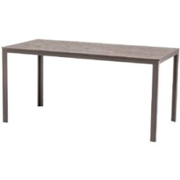 Fuori Mesa de jardín rectangular 156x78 cm con tablero de lamas tórtola