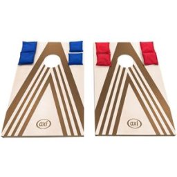 Axi Juego de cornhole - 2 tableros de madera - 8 bolsas - 91 x 60 cm