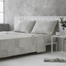 Cotton Artean Juego de sábanas 100% algodón orgánico beige 270x260 Cama 180