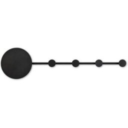 FARO BARCELONA Aplique perchero led en metal negro 101cm