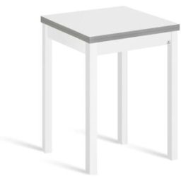 Portus Mesa cocina alta extensible libro 65(130)x65cm blanco pata blanco