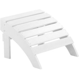 Beliani Reposapiés de jardín blanco