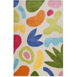 Smart Kids Alfombra infantil de pelo corto con motivos sobre fondo beige 140x200