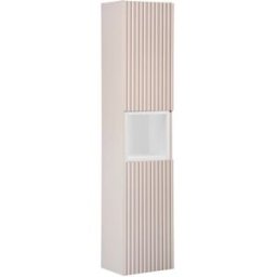 Petits meubles Columna de pared 2 puertas paneles de melamina y mdf cachemira
