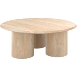 Maison Pavane Mesa baja redonda en madera de mango d90 cm