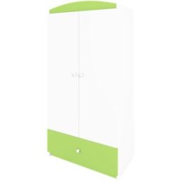 Kocot Kids Armario infantil con 2 puertas y 1 cajón - pistacho