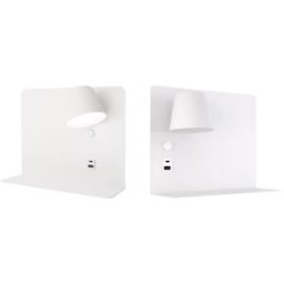 Alpinaluz Pack apliques pared orientable foco izquierdo/derecho metal blanco