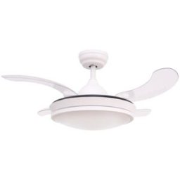 Wonderlamp Ventilador de techo con luz led 36w y aspas plegables retráctiles cct
