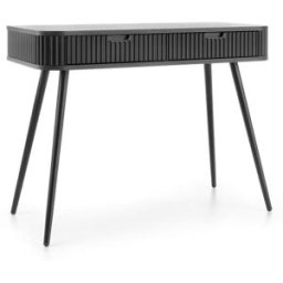 Furnlux Mesa consola negro 103 x 49 x 80 cm