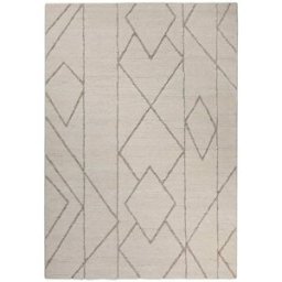 Wecon Home Alfombra diseño inspiración natural en relieve tonos beige 160x230