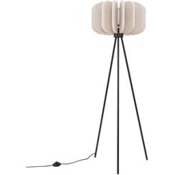 Sollux Lighting Lámpara de pie beige/negro fieltro/acero alt. 134 cm