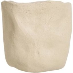 Hannun Aplique de pared de cerámica natural en blanco