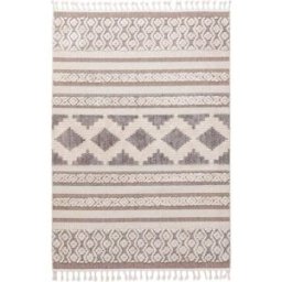 Benuta Alfombra crema/gris 120x180