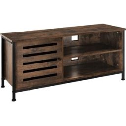 Tectake Mueble bajo para televisor 110x41,5x50,5cm, madera industrial oscura