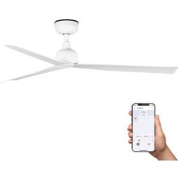 FARO BARCELONA Ventilador sin luz abs blanco mate 125x125x24.5 cm